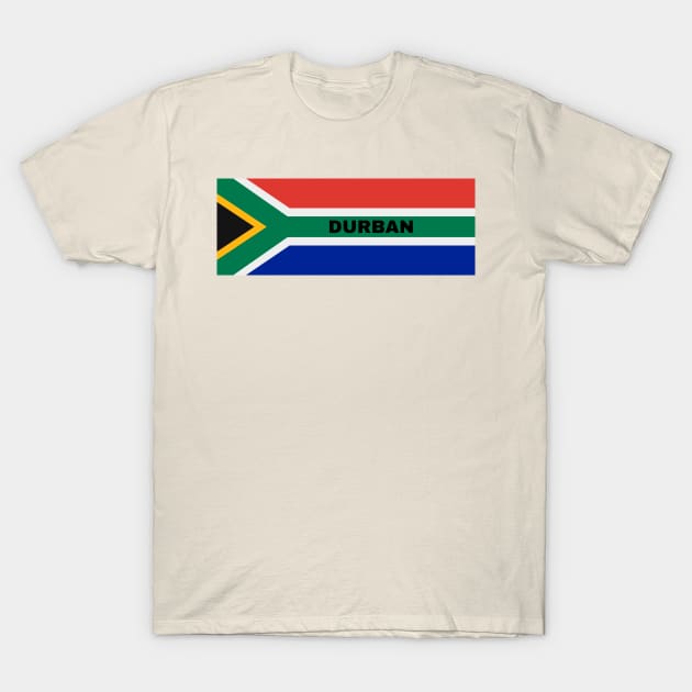 Durban City in South African Flag Durban TShirt TeePublic
